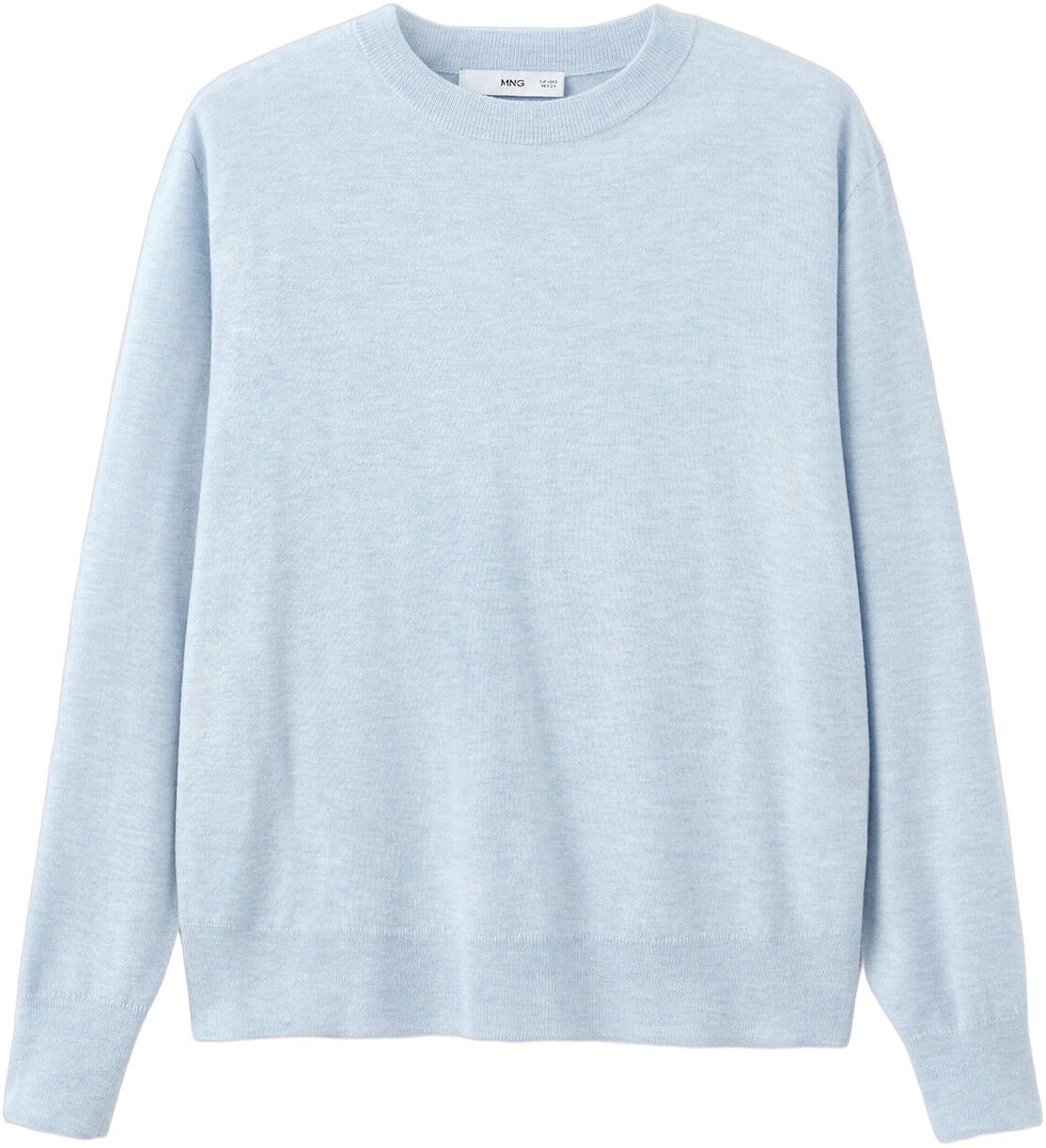 Fine-knit crew-neck sweater