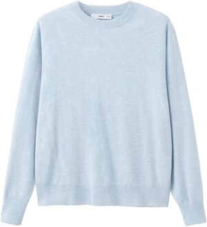Fine-knit crew-neck sweater