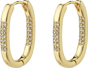 STAR recycled hoops, guldbelagt Twi