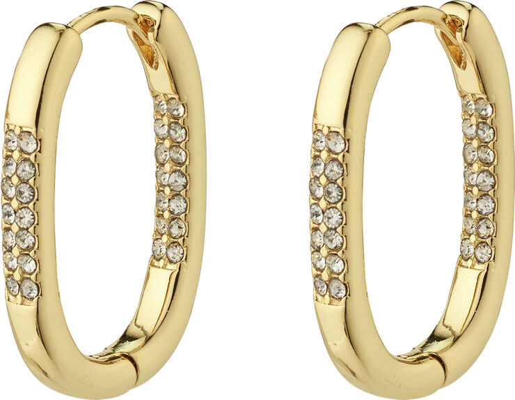STAR recycled hoops, guldbelagt Twi