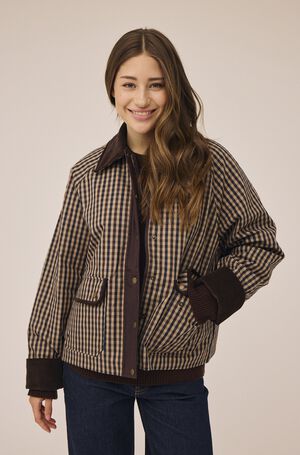 Emmy 9 Jacket with corduroy details - GRS