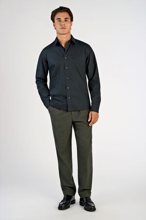 Straight hemline shirt L/S