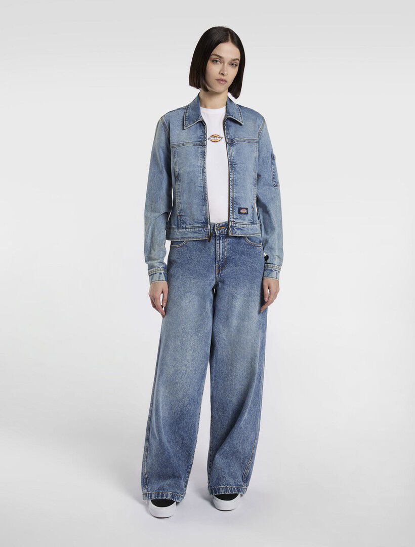 LOOSE WAVE DENIM RINSED BLUE W/ FAD