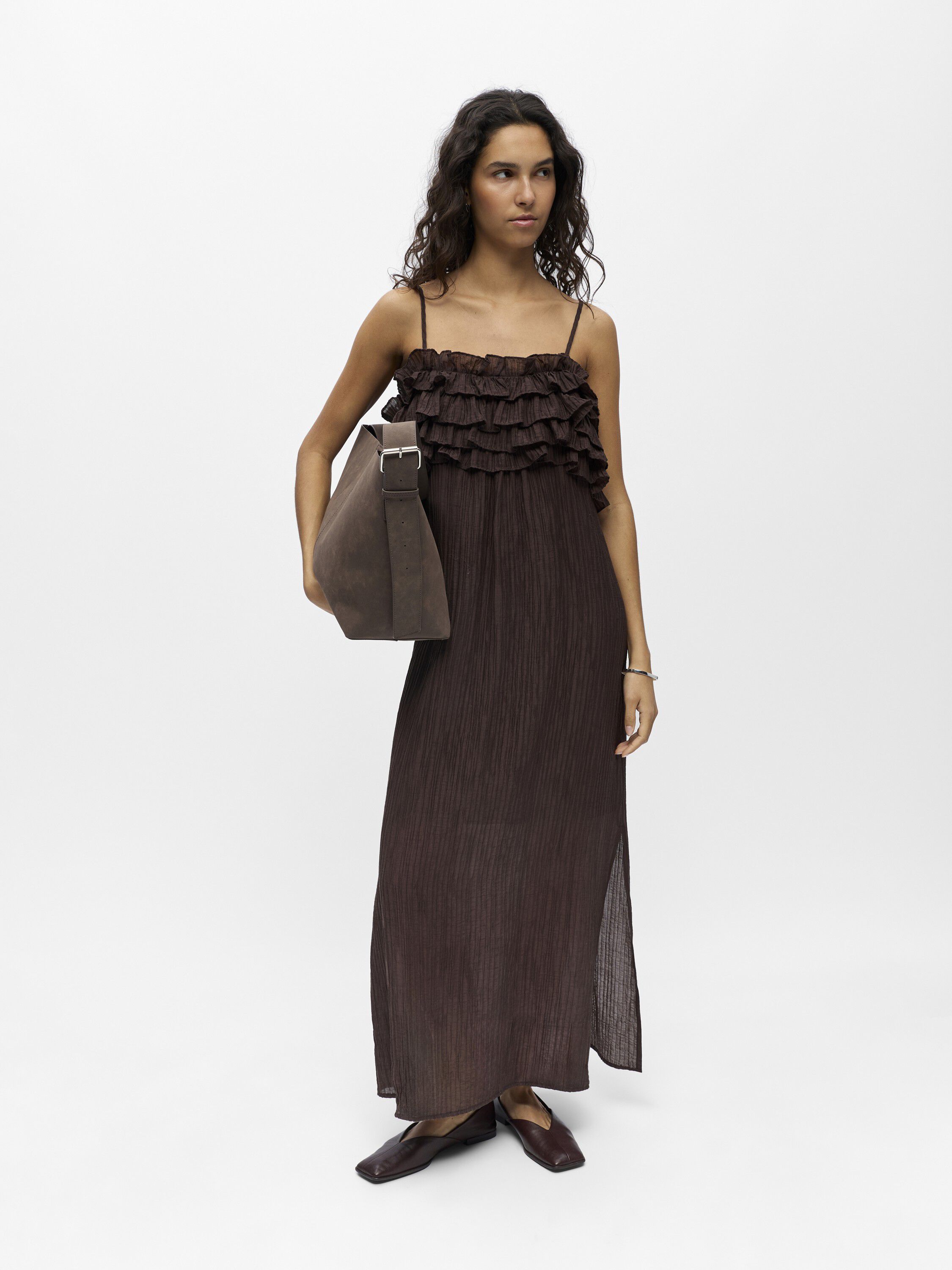 Objlyne S/L Re Long Dress 144