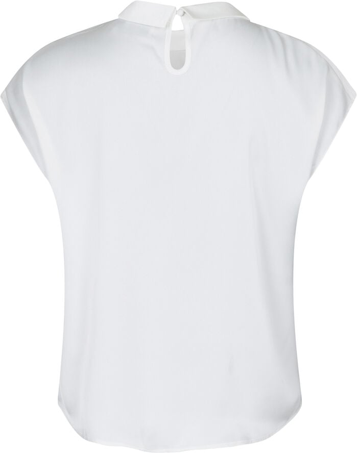 Fleur Drapy Satin Blouse