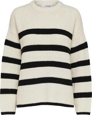 SLFBLOOMIE LS KNIT O-NECK NOOS