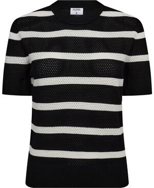 Striped Mesh Tee