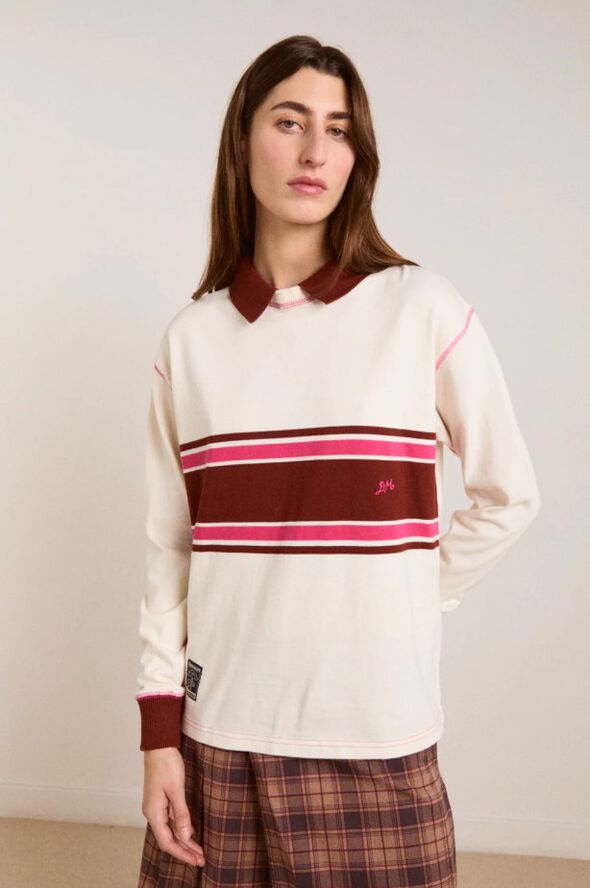 OLINA PLACEMENT STRIPE RUGBY