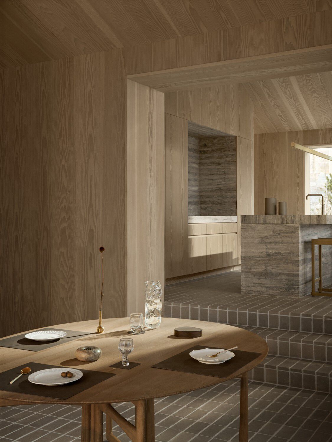 Glass Mat Square Corduroy Caviar