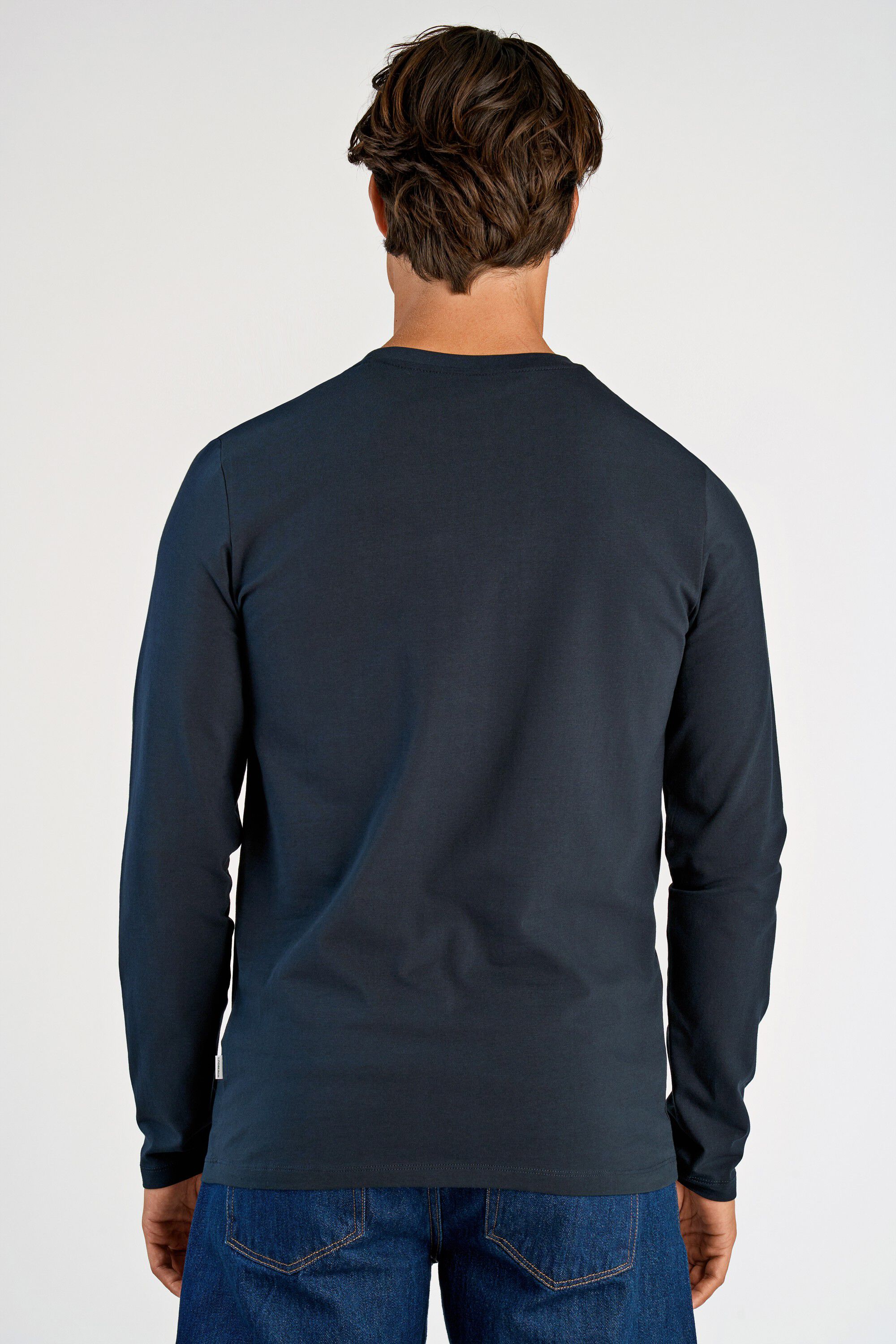 Basic o-neck stretch tee L/S