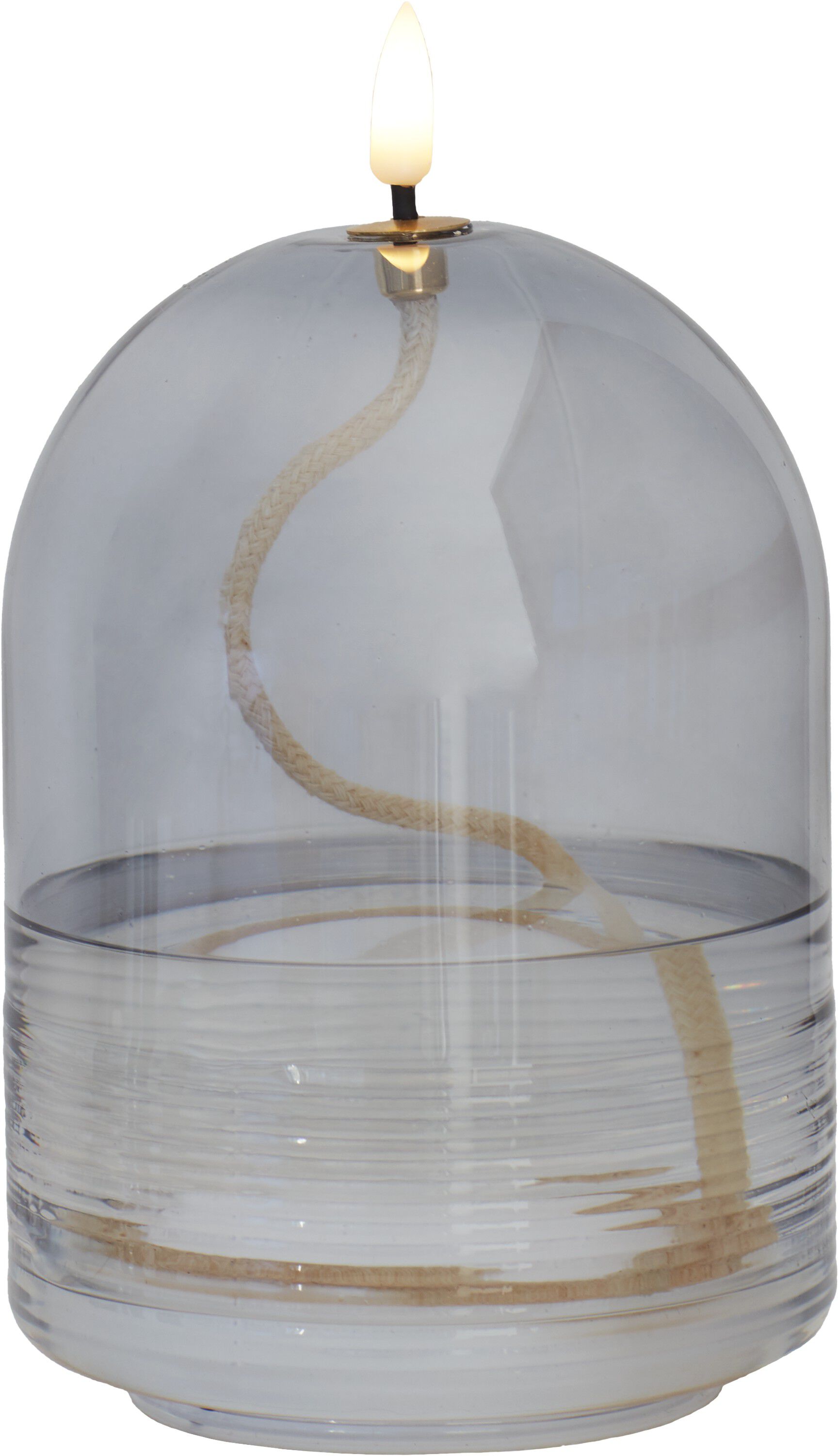 Dea &Oslash;11xH15cm, Gr&aring;, Batteri