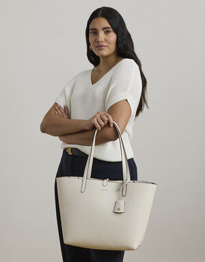 FAUX PEBBLE GRAIN-RVRSBLE TOTE-TTE-