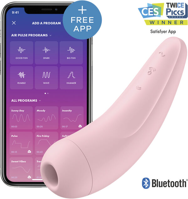 Satisfyer Curvy 2+ pink lufttrycksvibrator