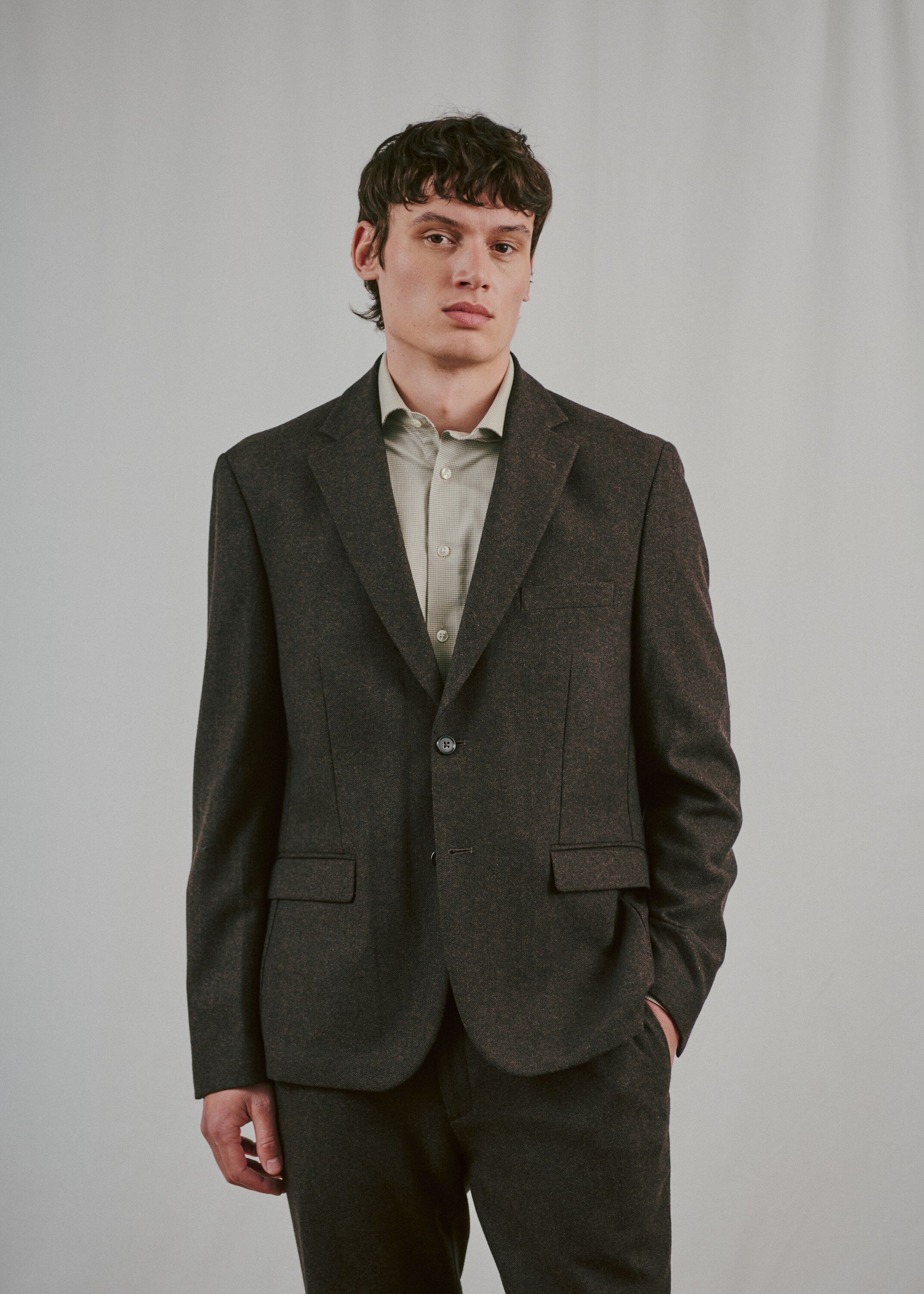 Bs Melliw Classic Fit Suit Pants