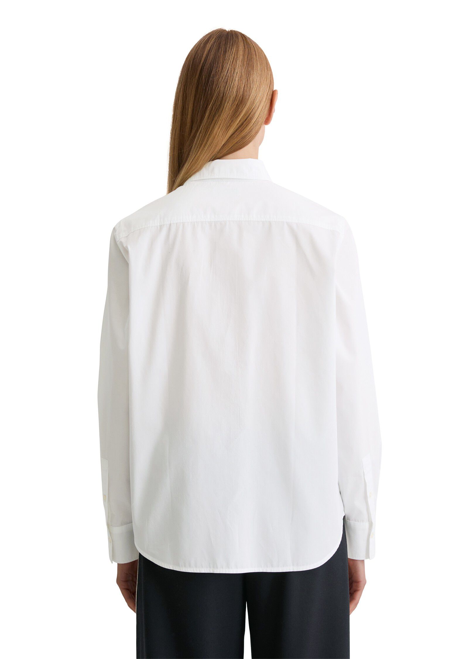 Blouse, fitted shape, kent collar,