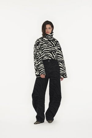 FAUX FUR CROP JACKET