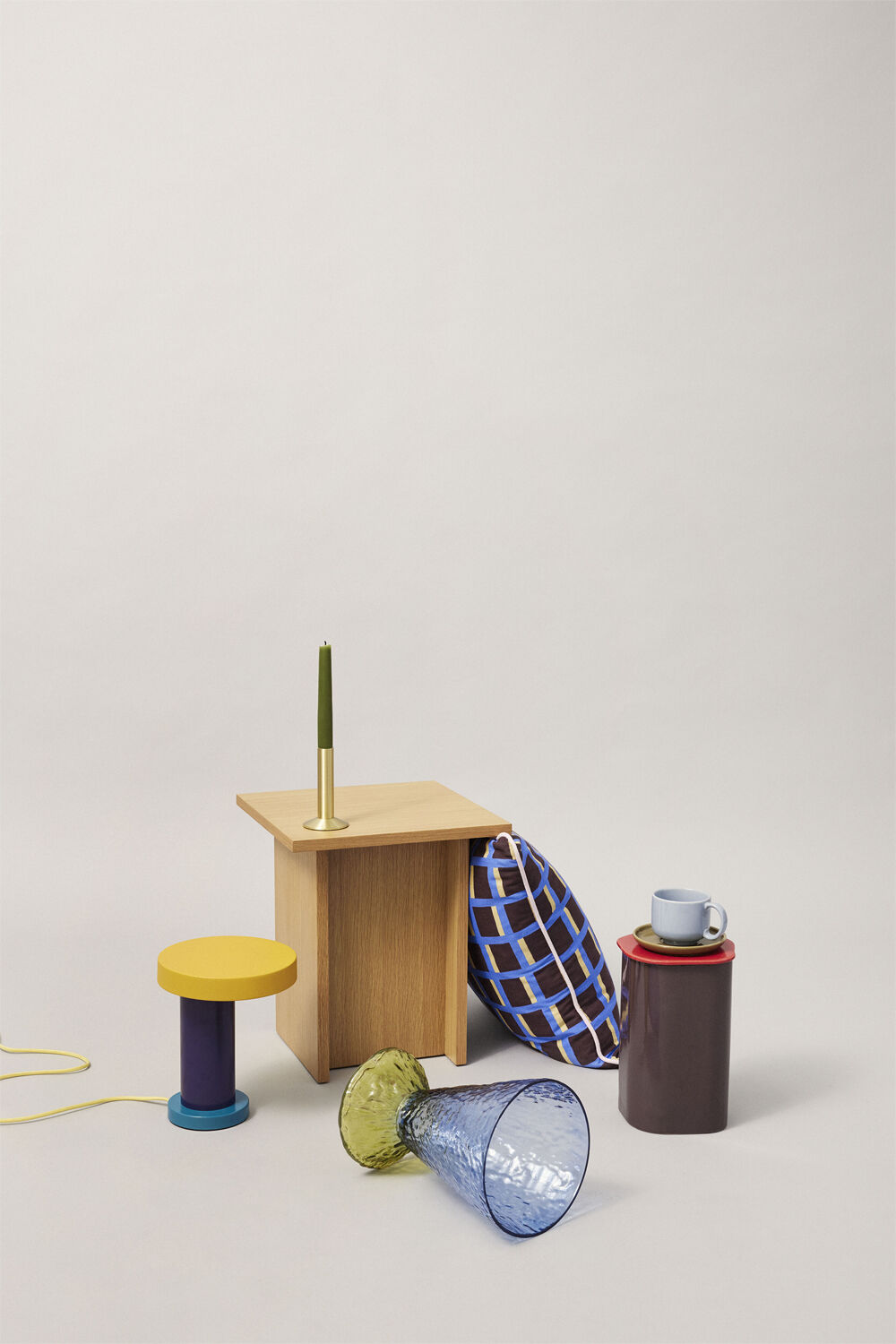 Abyss Vase Lysebl&aring;/ Olive