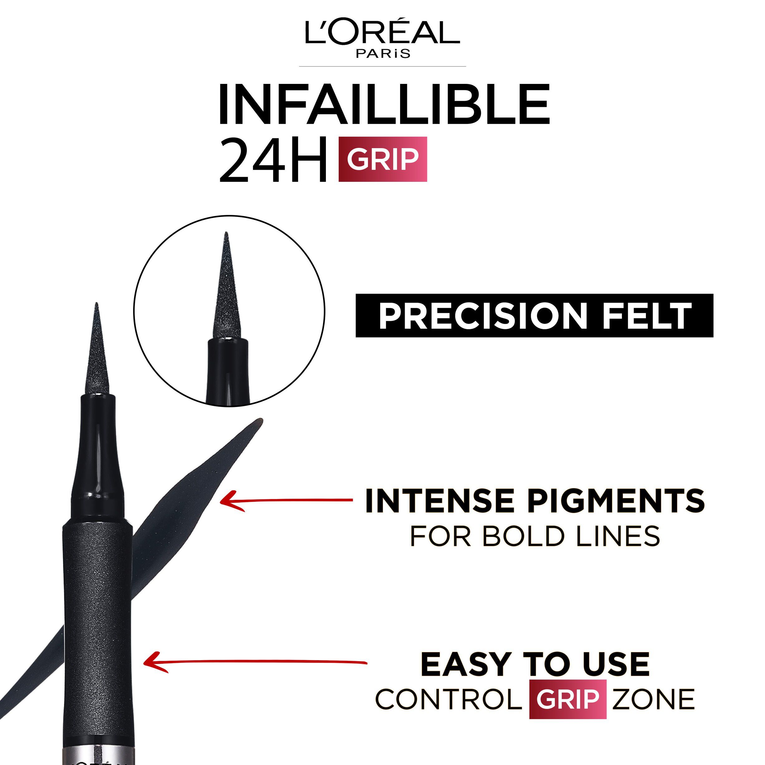 Infaillible Grip 24H Precision Felt Eyeliner