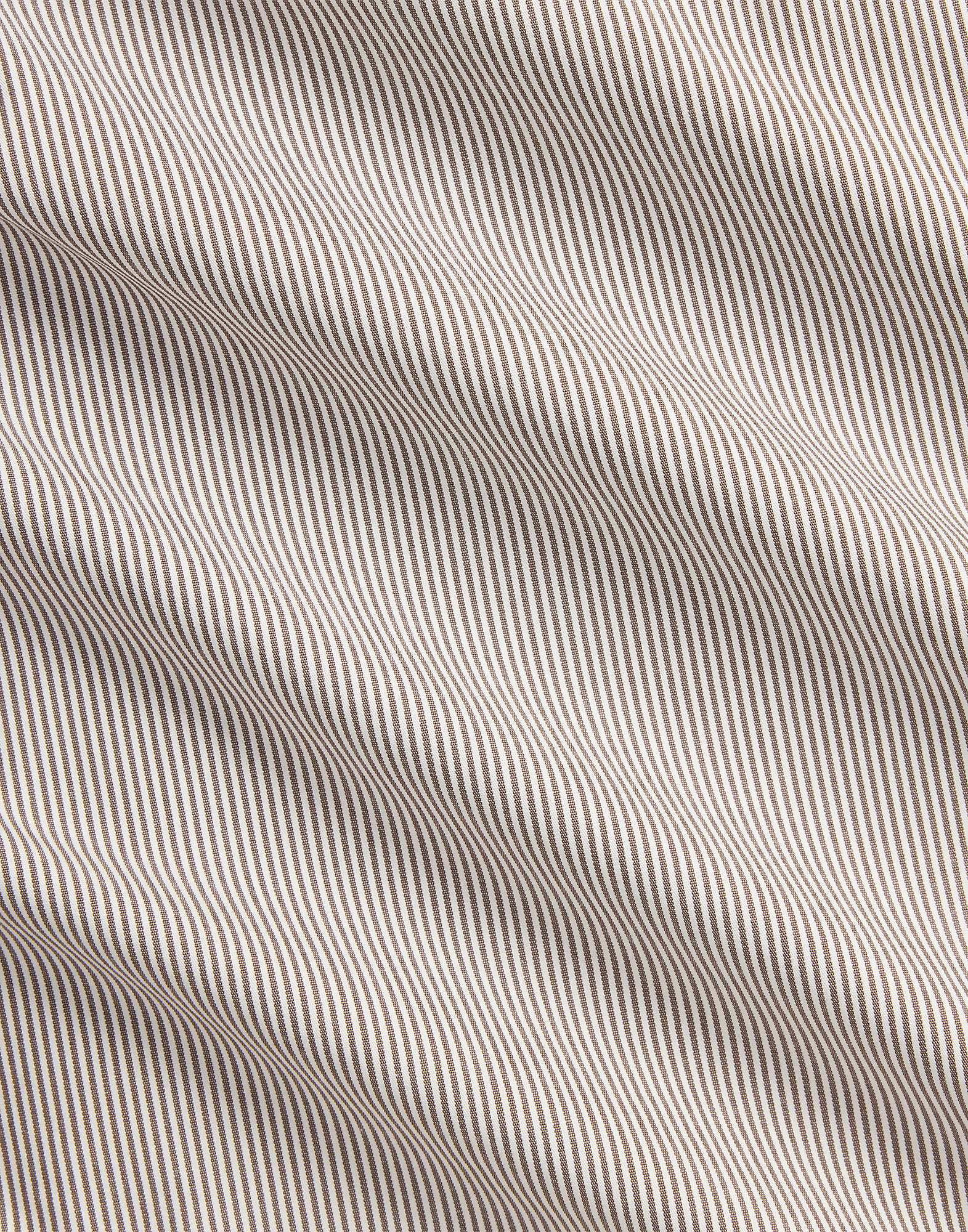 Slim Fit Striped Stretch Poplin Shirt