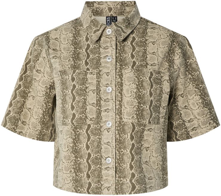 PCSALUME SS DENIM SHIRT