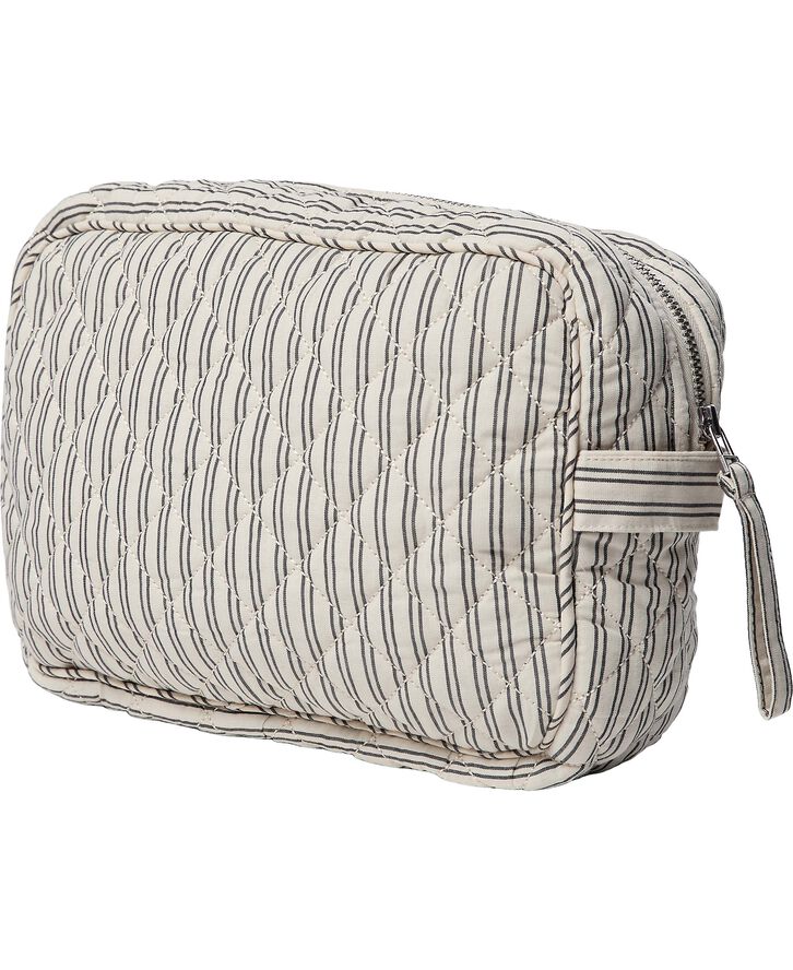 Moira 2 G toilettaske Beige / White Double Stripe