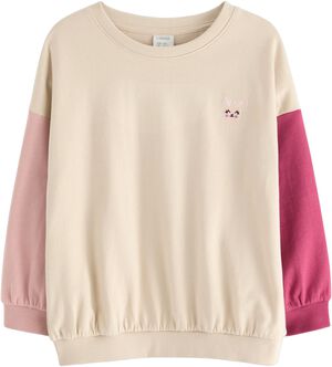 Soft cotton sweatshirt with relaxed