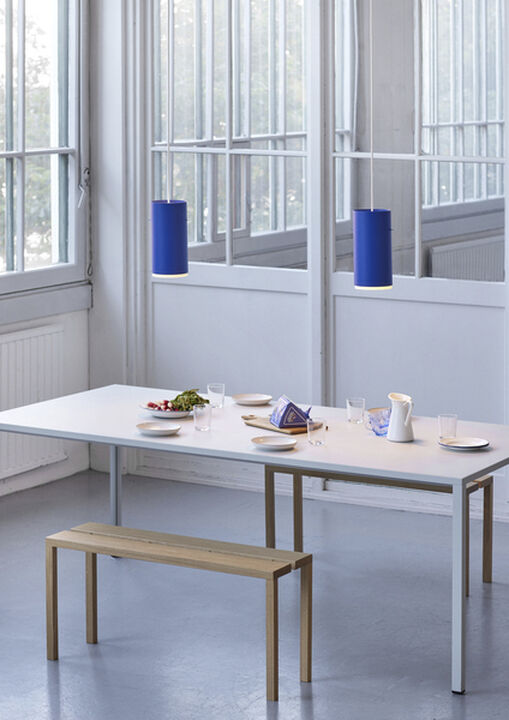 Tube Pendant, Deep Blue, Large