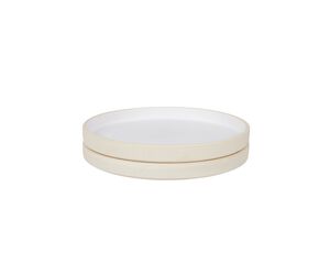 Otto Ceramic Plate Set of Two | White | Small