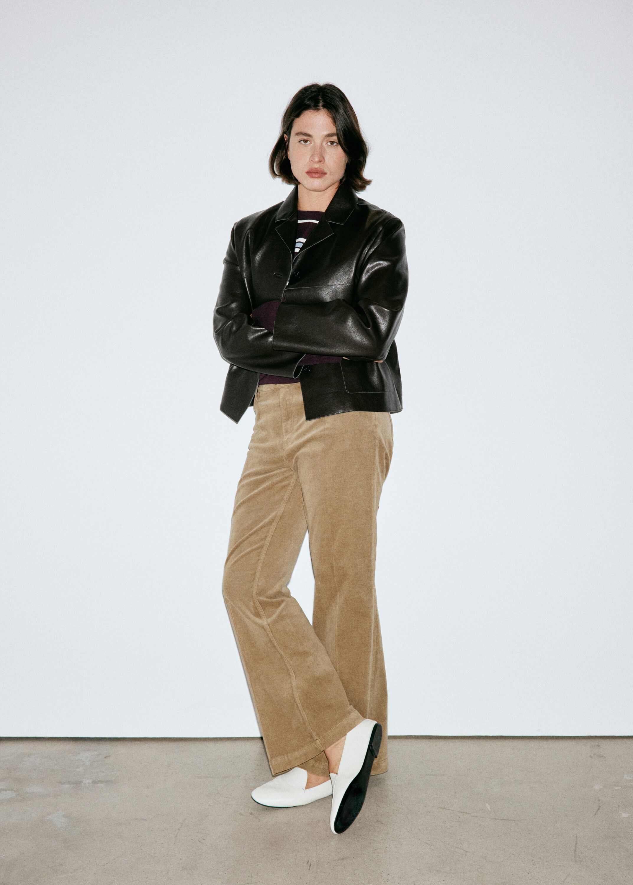 Corduroy flare jeans