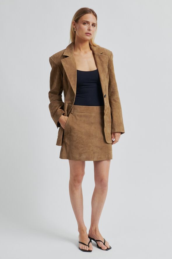 Suellen Mini Suede Skirt