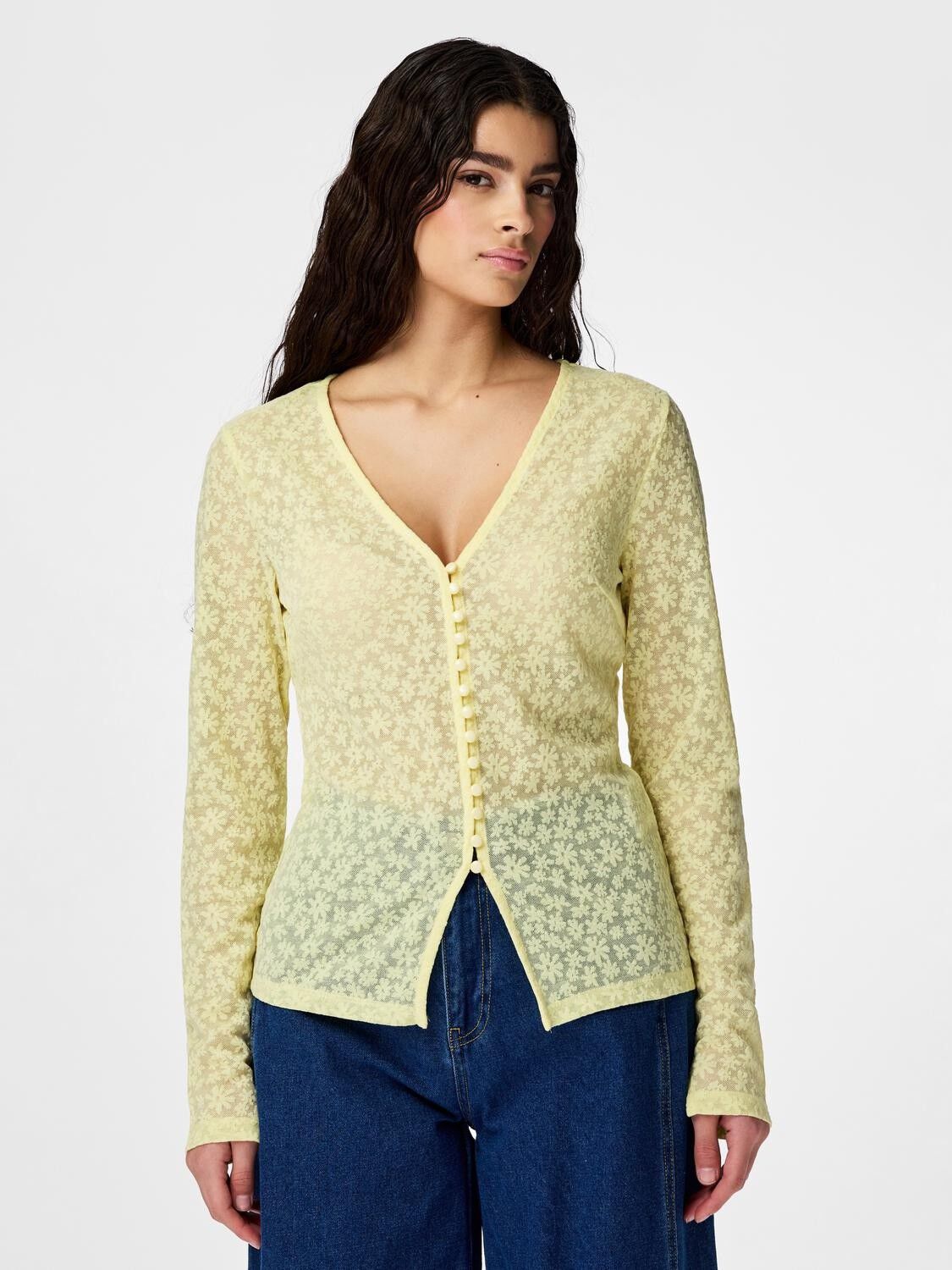 Pcbaisy Ls Cardigan Bc
