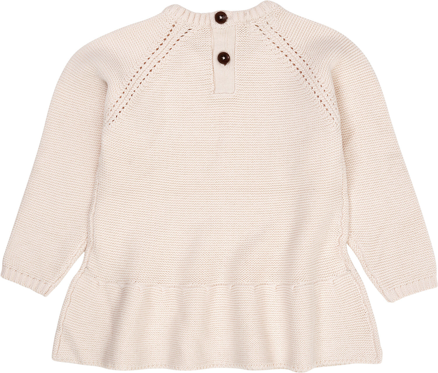 KNITTED PULLOVER W. FRILL