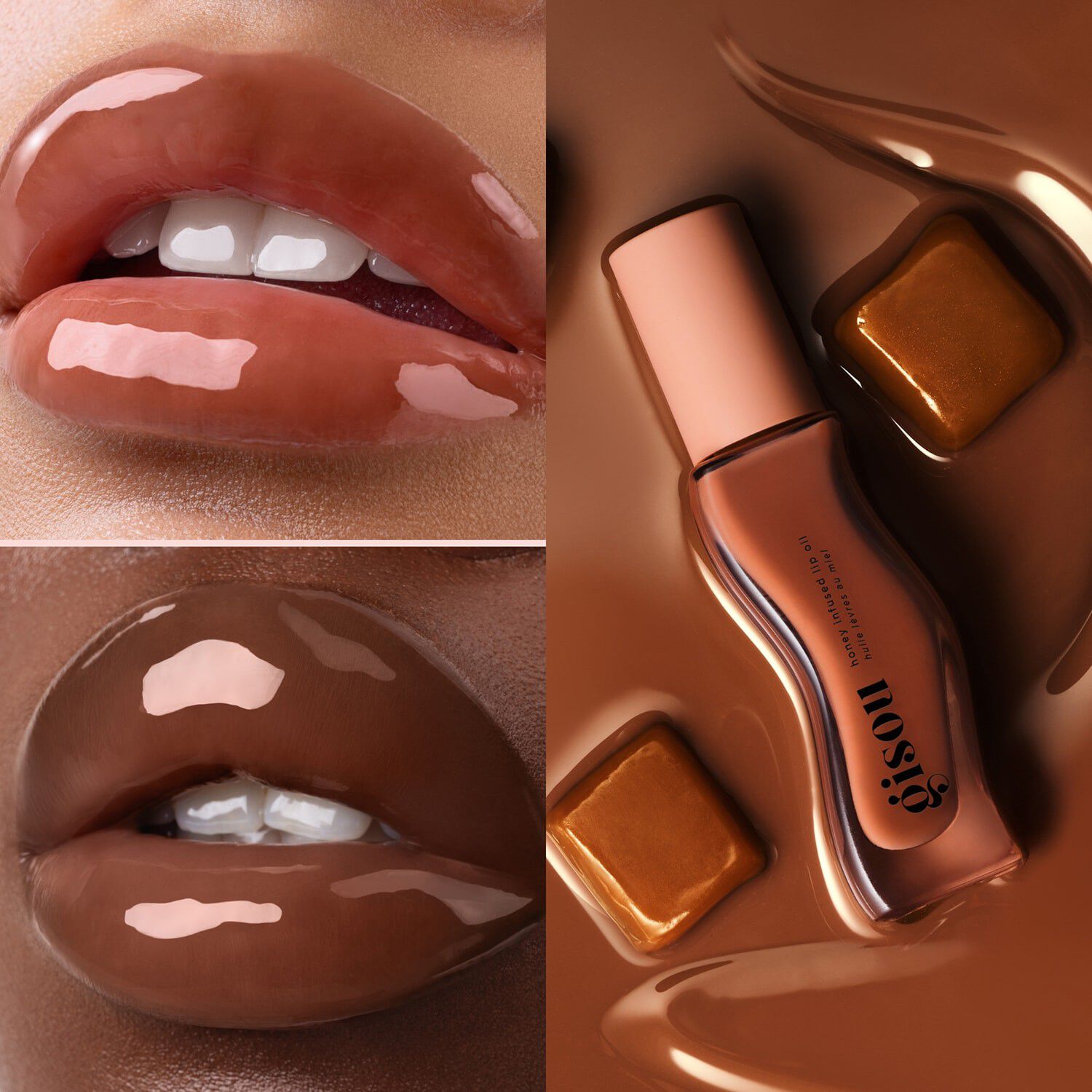 Honey Infused Glazed Lip Trio - Set med l&auml;ppoljor