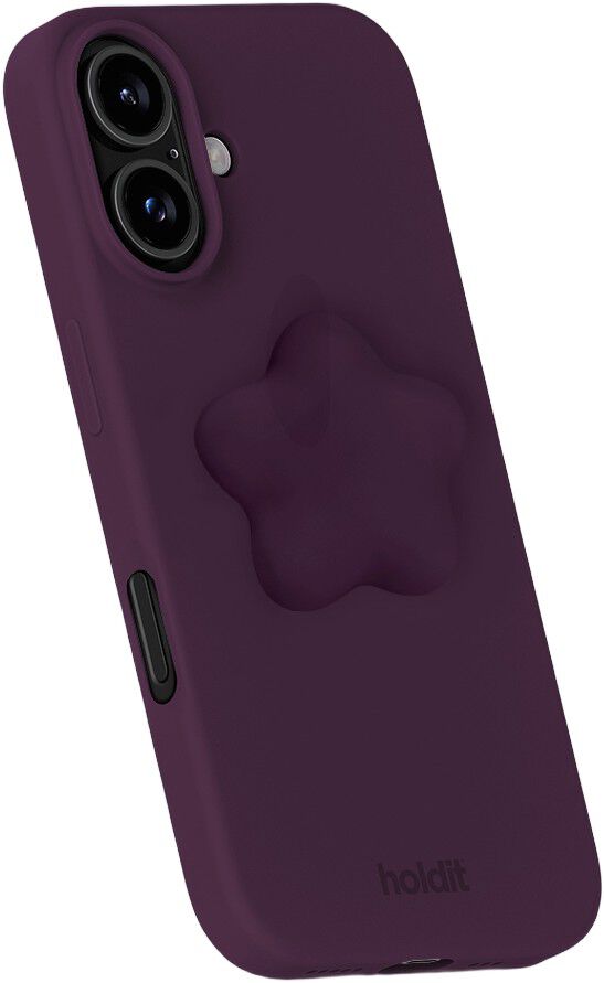 Silicone Sticker Star Deep Plum