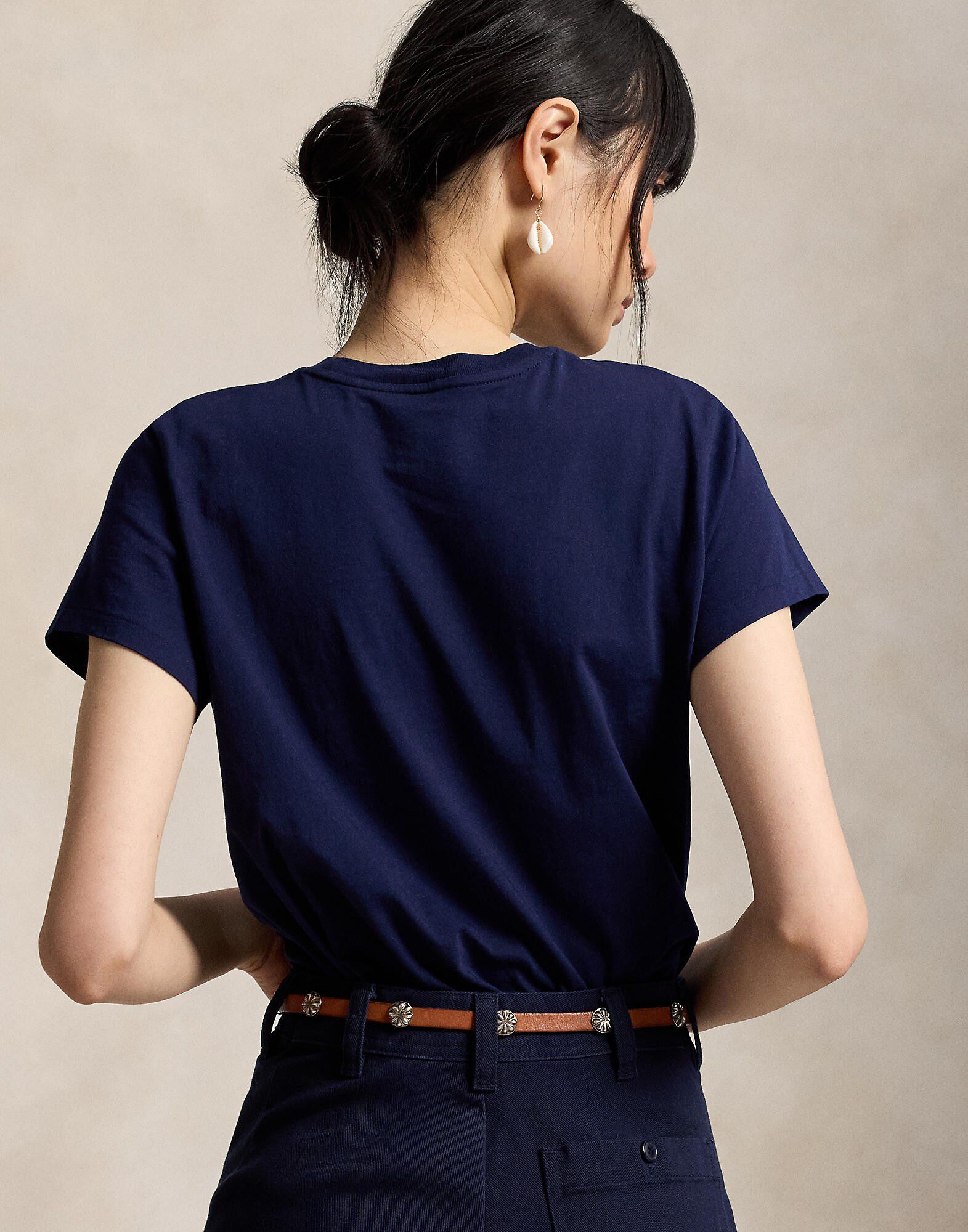 Classic Fit Cotton Jersey Crewneck Tee