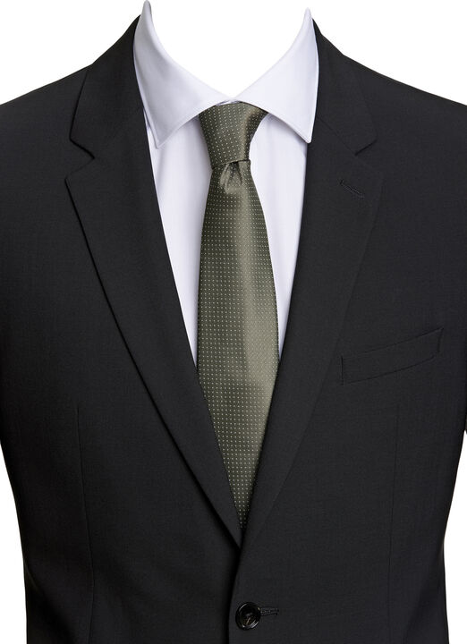 Polyester tie with dots 7 cm