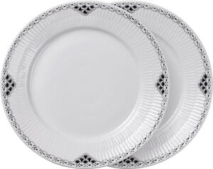 Sort Riflet Blonde tallerken 22cm 2-pak