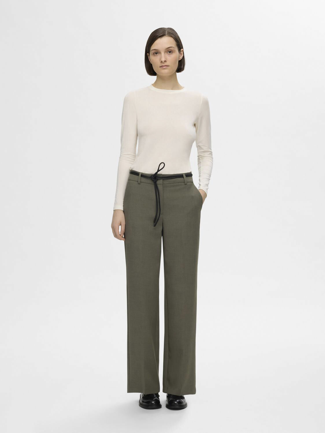 Slfrita Mw Wide Pant Fd Noos