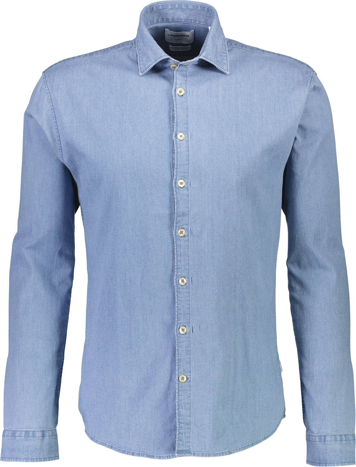 Soft indigo stretch shirt L/S