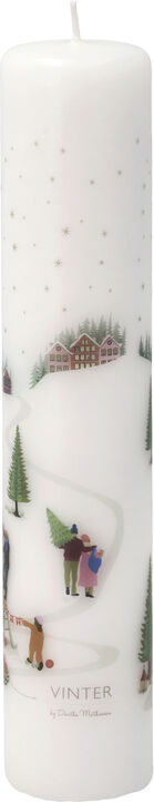 Kalenderljus Vinter 5 x 25 cm Vit Paraffin