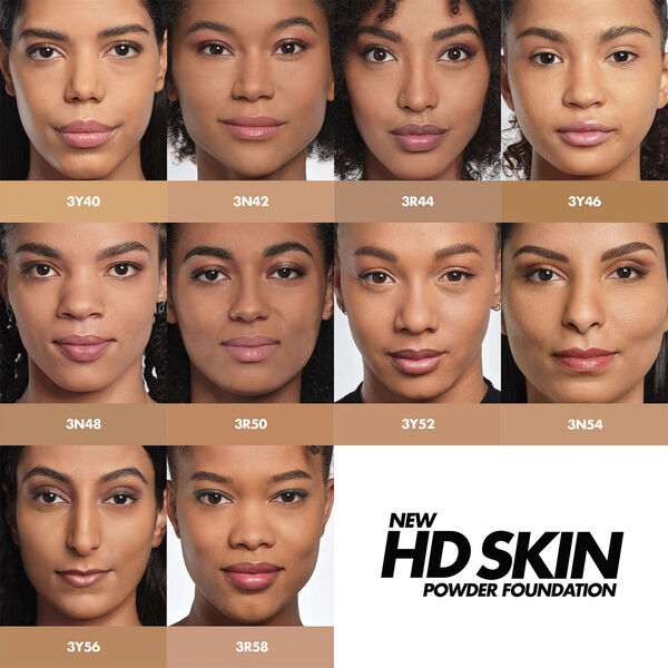 HD Skin Powder Foundation - 24HR Undetectable Blurring Powder Foundati