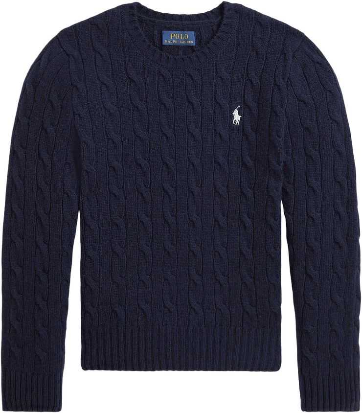 Cable-Knit Wool-Cashmere Sweater