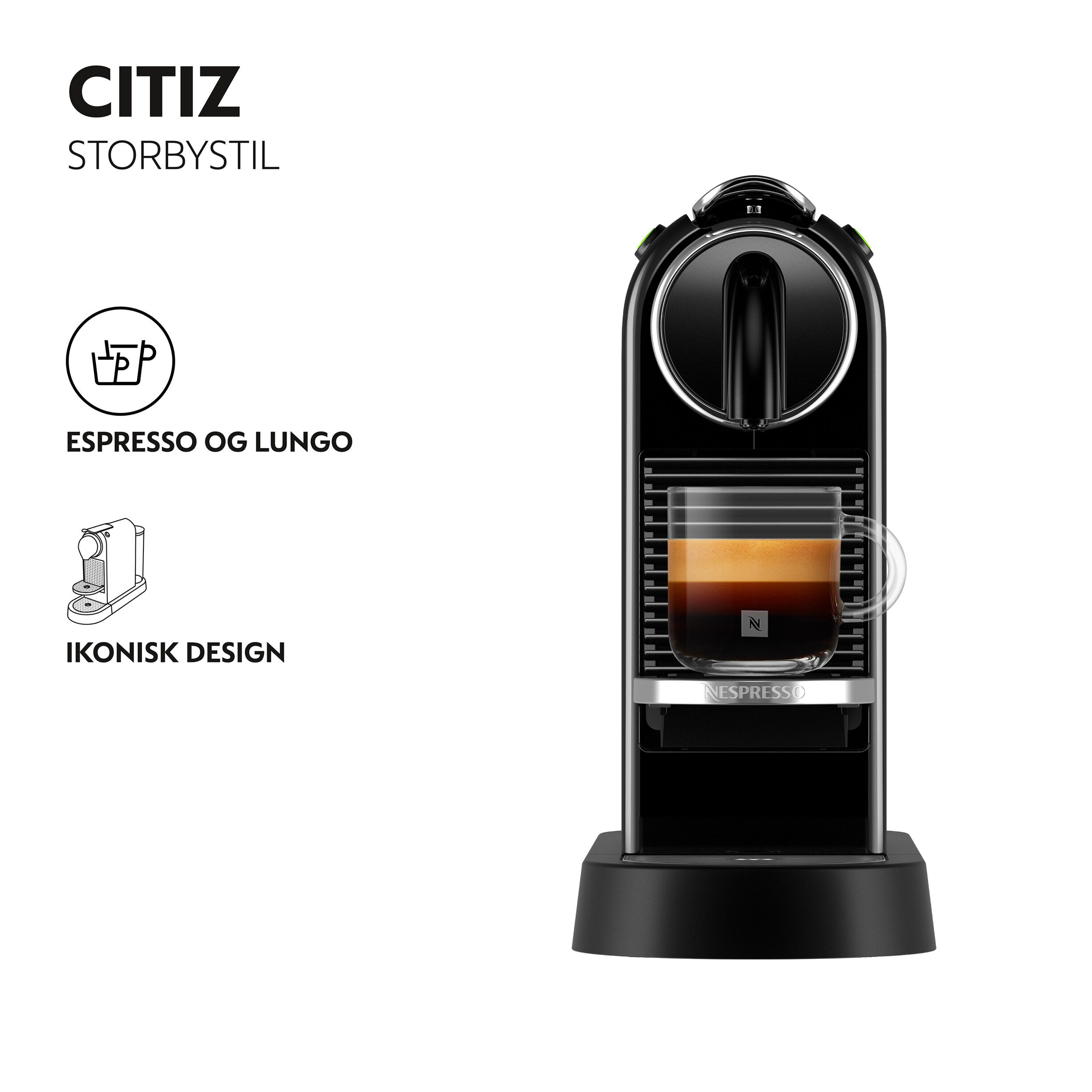 NESPRESSO&reg; CitiZ kaffemaskine DeLonghi