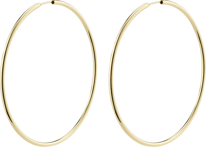 APRIL recycled store hoop &oslash;reringe guldbelagt