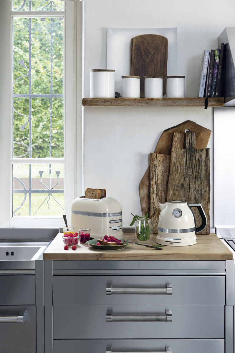 Artisan vattenkokare cr&egrave;me 1,5 liter L21cm B26,3cm