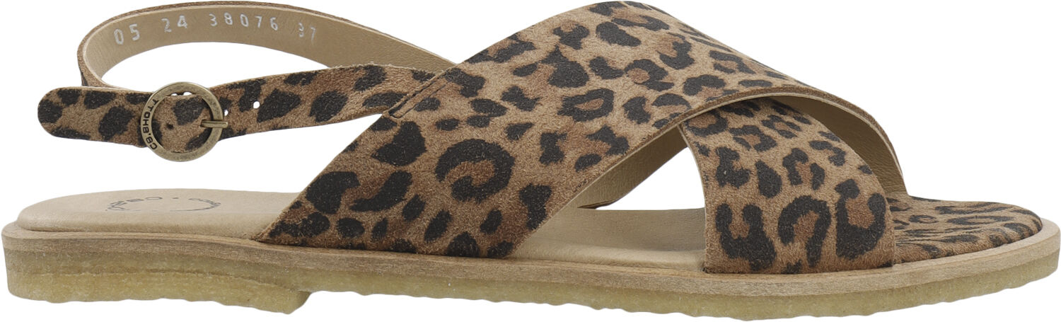 CASGITTA Cross Sandal Suede Print