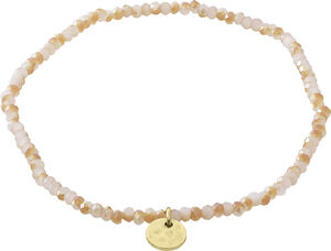 Armbånd : Indie : Guldbelagt : Rosa