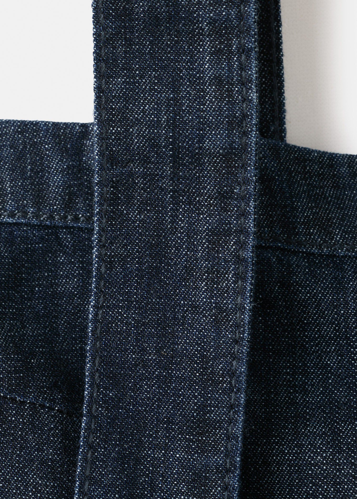 Strapless denim top