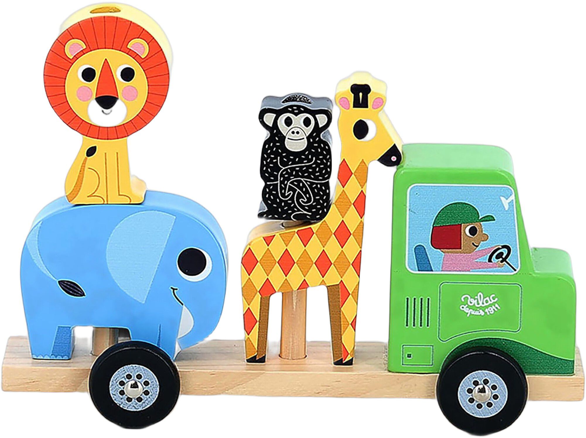 Vilac - Traktor med anh&aelig;nger og stabledyr