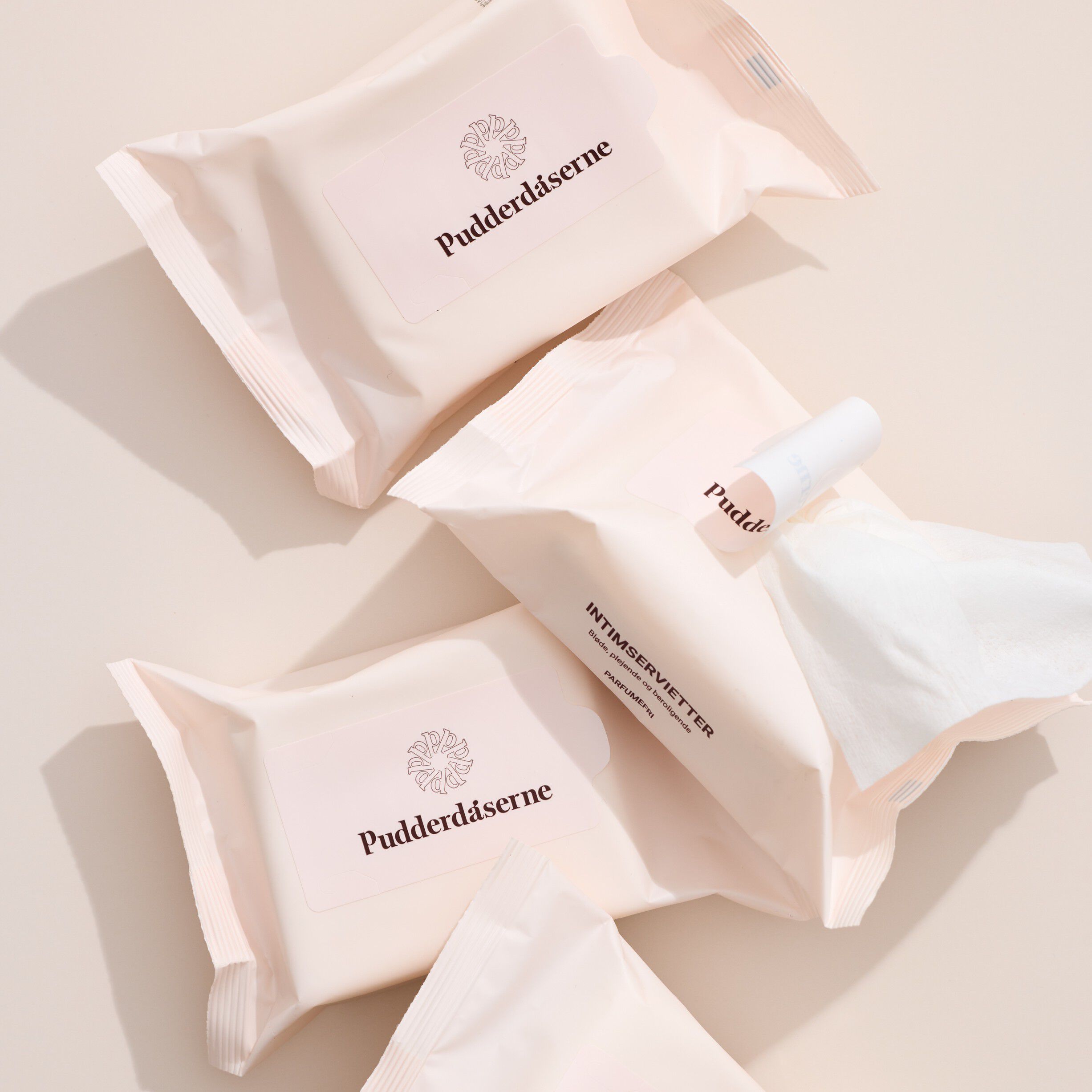 Pudderd&aring;serne Intimservietter